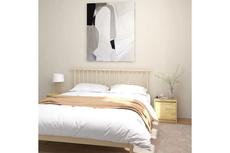 Sängbord 2 st 40x30,5x40 cm massiv furu - Brun - Möbler - Bord & matgrupper - Avlastningsbord - Sängbord & nattduksbord