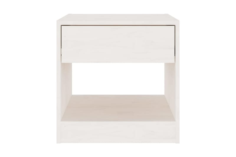Sängbord 2 st 40x31x40 cm massiv furu vit - Vit - Möbler - Bord & matgrupper - Avlastningsbord - Sängbord & nattduksbord