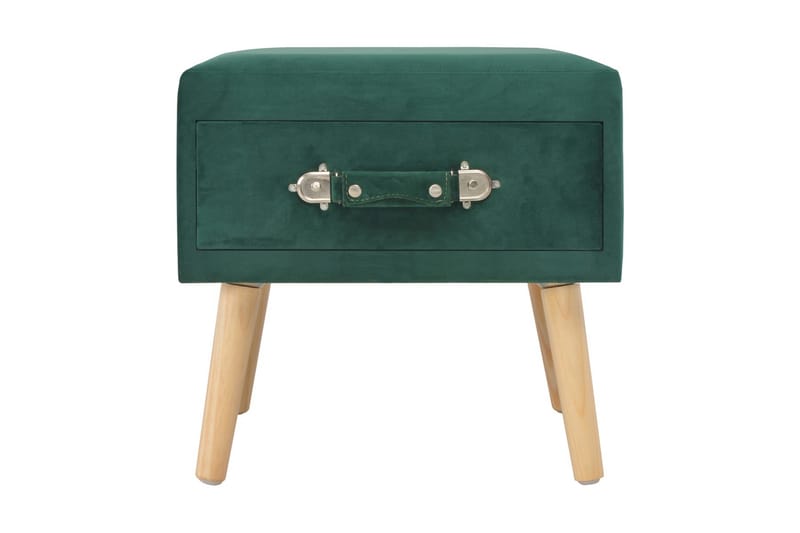 Sängbord 2 st grön 40x35x40 cm sammet - Grön - Sängbord & nattduksbord