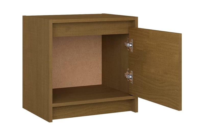 Sängbord 2 st honungsbrun 40x30,5x40 cm massiv furu - Brun - Möbler - Bord & matgrupper - Avlastningsbord - Sängbord & nattduksbord