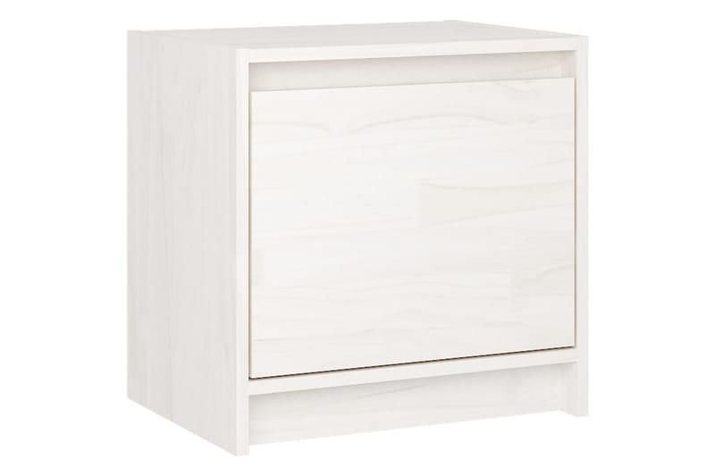 Sängbord 2 st vit 40x30,5x40 cm massiv furu - Vit - Möbler - Bord & matgrupper - Avlastningsbord - Sängbord & nattduksbord