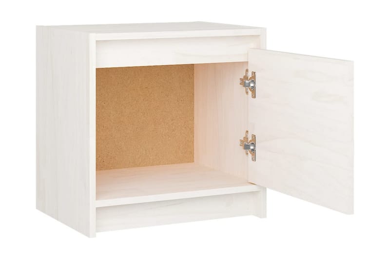 Sängbord 2 st vit 40x30,5x40 cm massiv furu - Vit - Möbler - Bord & matgrupper - Avlastningsbord - Sängbord & nattduksbord