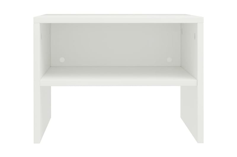 Sängbord 2 st vit 40x30x30 cm spånskiva - Vit - Sängbord & nattduksbord