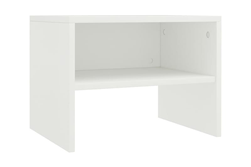 Sängbord 2 st vit 40x30x30 cm spånskiva - Vit - Sängbord & nattduksbord