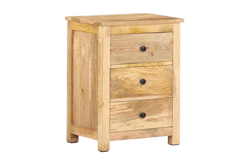 Sängbord 45x35x60 cm massivt mangoträ - Brun - Möbler - Bord & matgrupper - Avlastningsbord - Sängbord & nattduksbord
