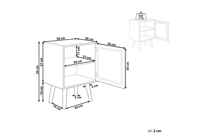Sängbord Almo - Möbler - Bord & matgrupper - Avlastningsbord - Sängbord & nattduksbord