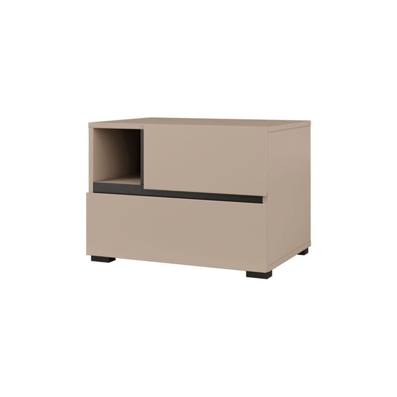 Sängbord Cross S med 2 lådor - Kongo - Möbler - Bord & matgrupper - Avlastningsbord - Sängbord & nattduksbord