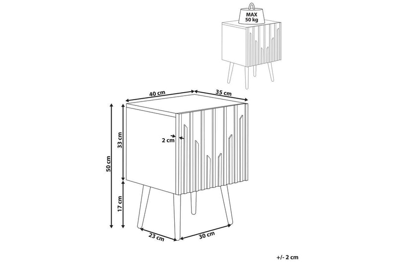 Sängbord Dalcross - Möbler - Bord & matgrupper - Avlastningsbord - Sängbord & nattduksbord