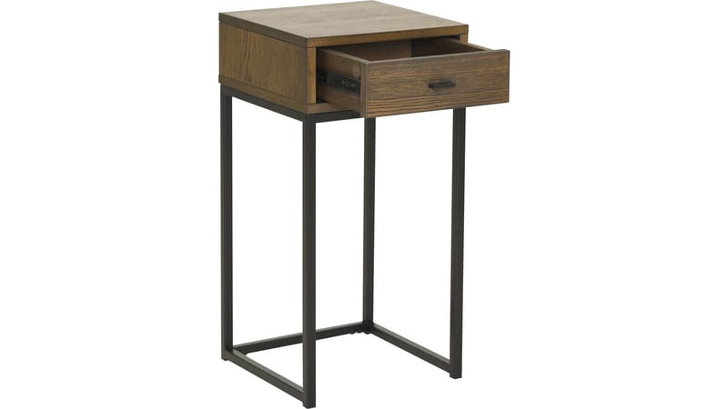 Sängbord Eiknor 60 cm - Brunlackad ek - Möbler - Bord & matgrupper - Avlastningsbord - Sängbord & nattduksbord