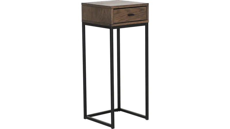 Sängbord Eiknor 75 cm, Brunlackad ek