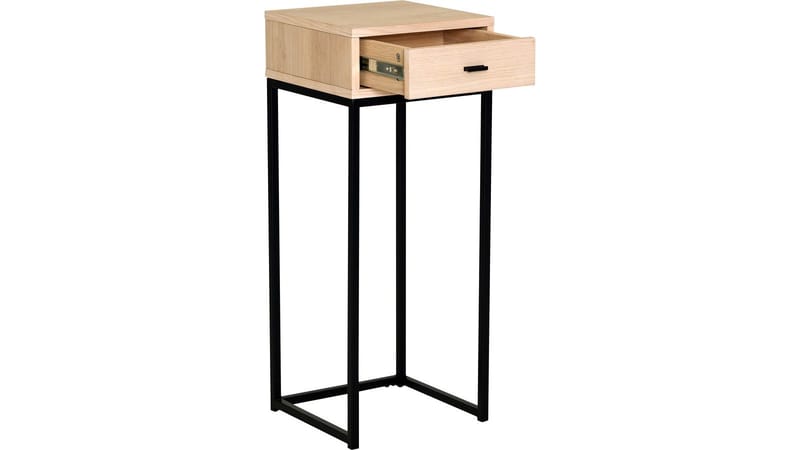 Sängbord Eiknor 75 cm - Vitpigmenterad ek - Möbler - Bord & matgrupper - Avlastningsbord - Sängbord & nattduksbord