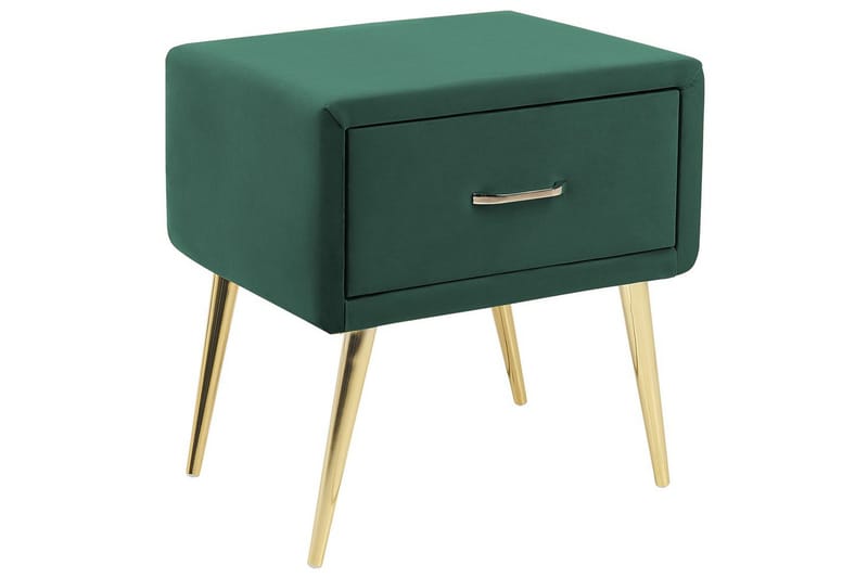 Sängbord Flayat Grön, guld - Grön, guld - Möbler - Bord & matgrupper - Avlastningsbord - Sängbord & nattduksbord