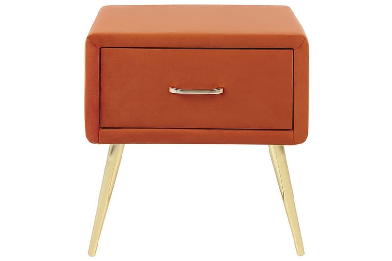 Sängbord Flayat Orange, guld - Orange, guld - Möbler - Bord & matgrupper - Avlastningsbord - Sängbord & nattduksbord