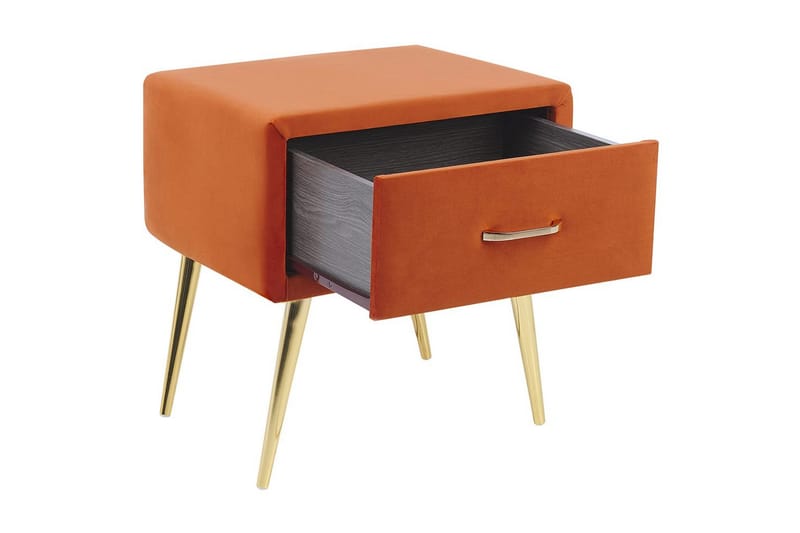 Sängbord Flayat Orange, guld - Orange, guld - Möbler - Bord & matgrupper - Avlastningsbord - Sängbord & nattduksbord