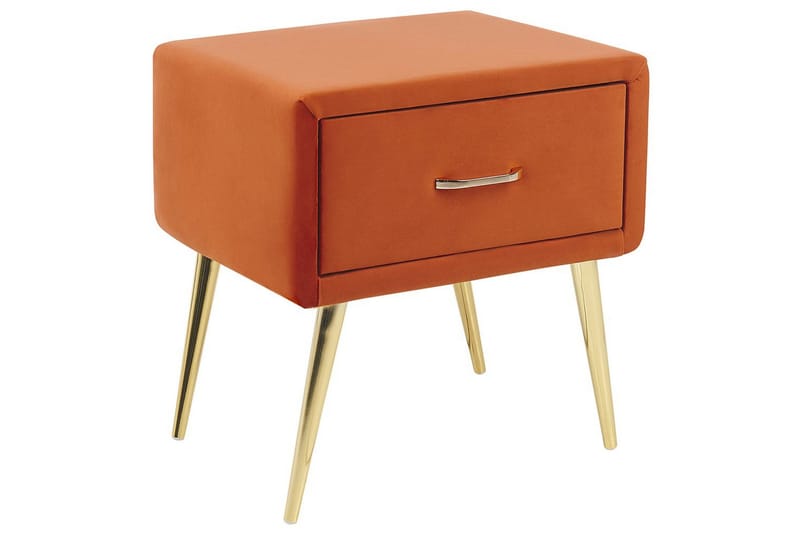 Sängbord Flayat Orange, guld - Orange, guld - Möbler - Bord & matgrupper - Avlastningsbord - Sängbord & nattduksbord