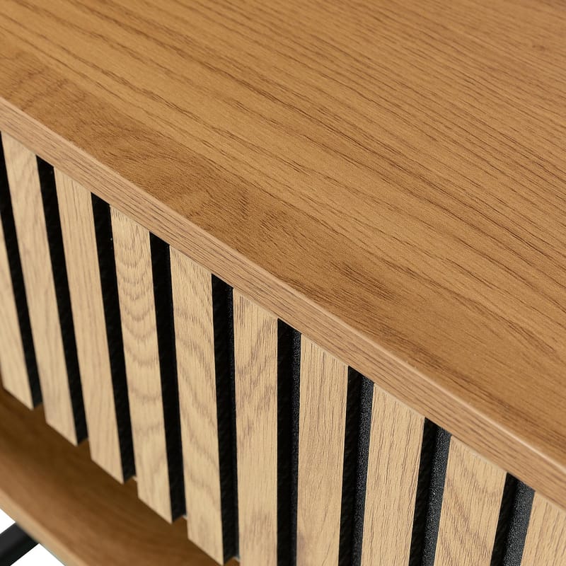 Sängbord Hampton 50x40x55 cm melamin - ekbark - Möbler - Bord & matgrupper - Avlastningsbord - Sängbord & nattduksbord