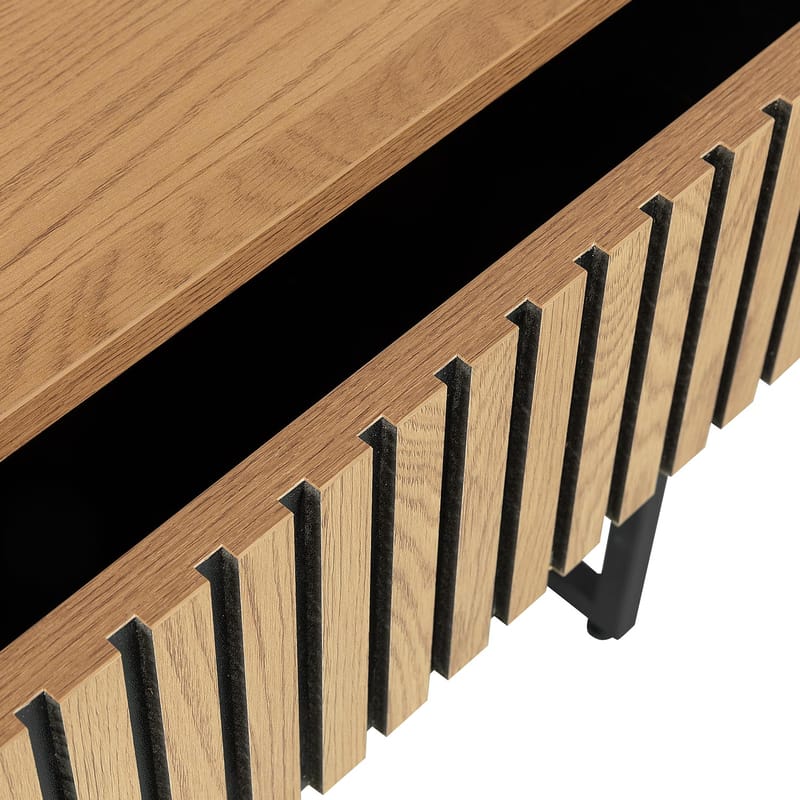 Sängbord Hampton 50x40x55 cm melamin - ekbark - Möbler - Bord & matgrupper - Avlastningsbord - Sängbord & nattduksbord