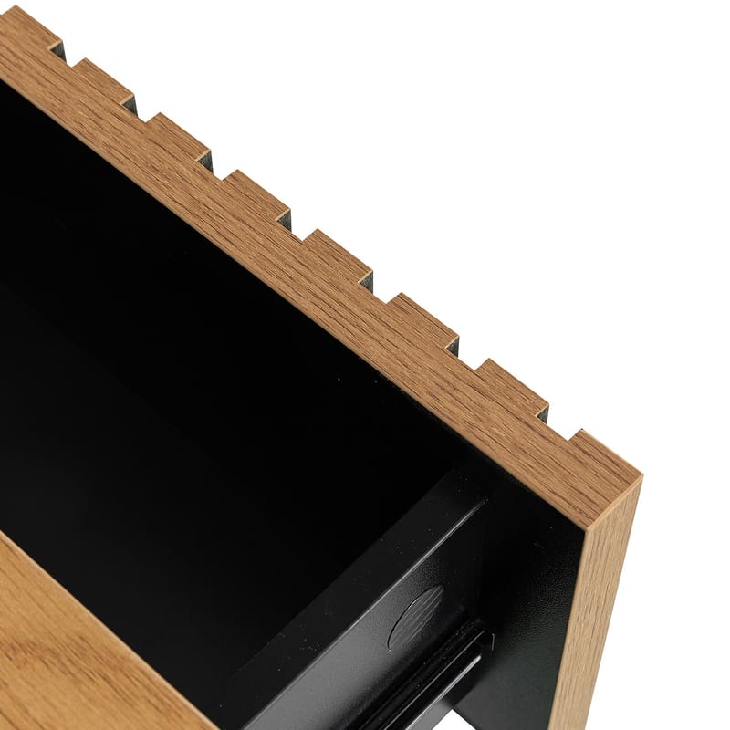 Sängbord Hampton 50x40x55 cm melamin - ekbark - Möbler - Bord & matgrupper - Avlastningsbord - Sängbord & nattduksbord