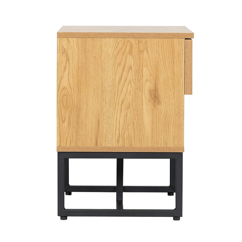 Sängbord Hampton 50x40x55 cm melamin - ekbark - Möbler - Bord & matgrupper - Avlastningsbord - Sängbord & nattduksbord