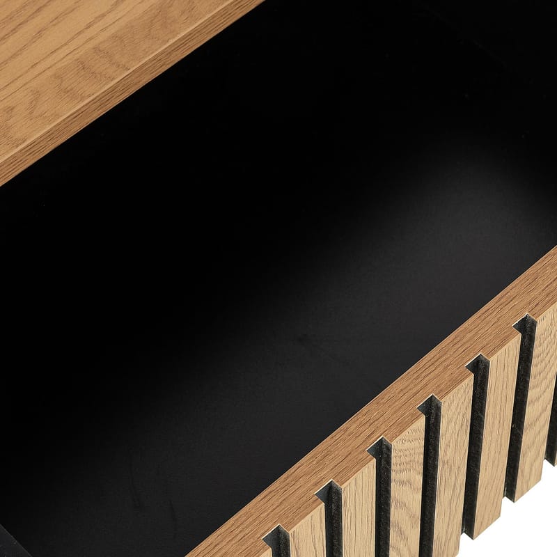 Sängbord Hampton 50x40x55 cm melamin - ekbark - Möbler - Bord & matgrupper - Avlastningsbord - Sängbord & nattduksbord