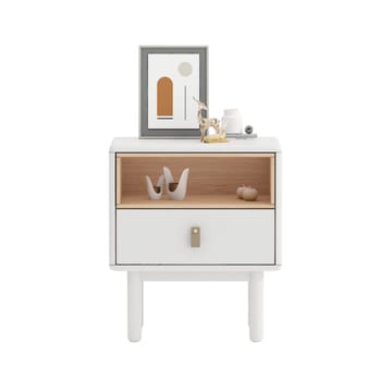 Sängbord Iris 48x40x55 cm - vit - Möbler - Bord & matgrupper - Avlastningsbord - Sängbord & nattduksbord