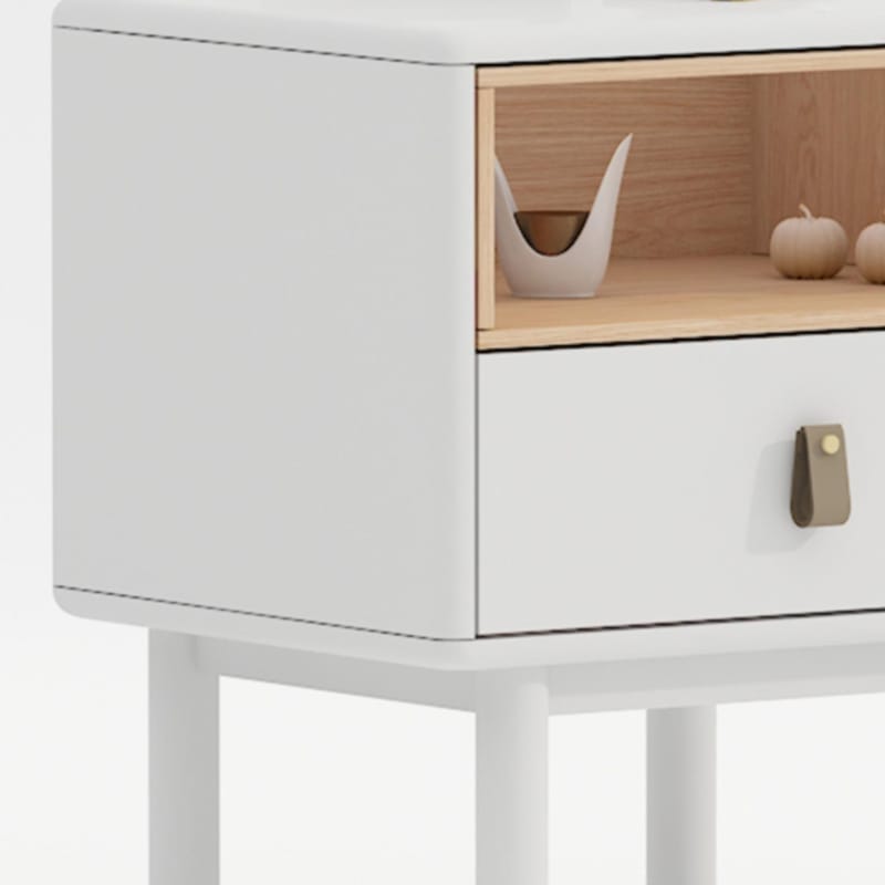 Sängbord Iris 48x40x55 cm - vit - Möbler - Bord & matgrupper - Avlastningsbord - Sängbord & nattduksbord