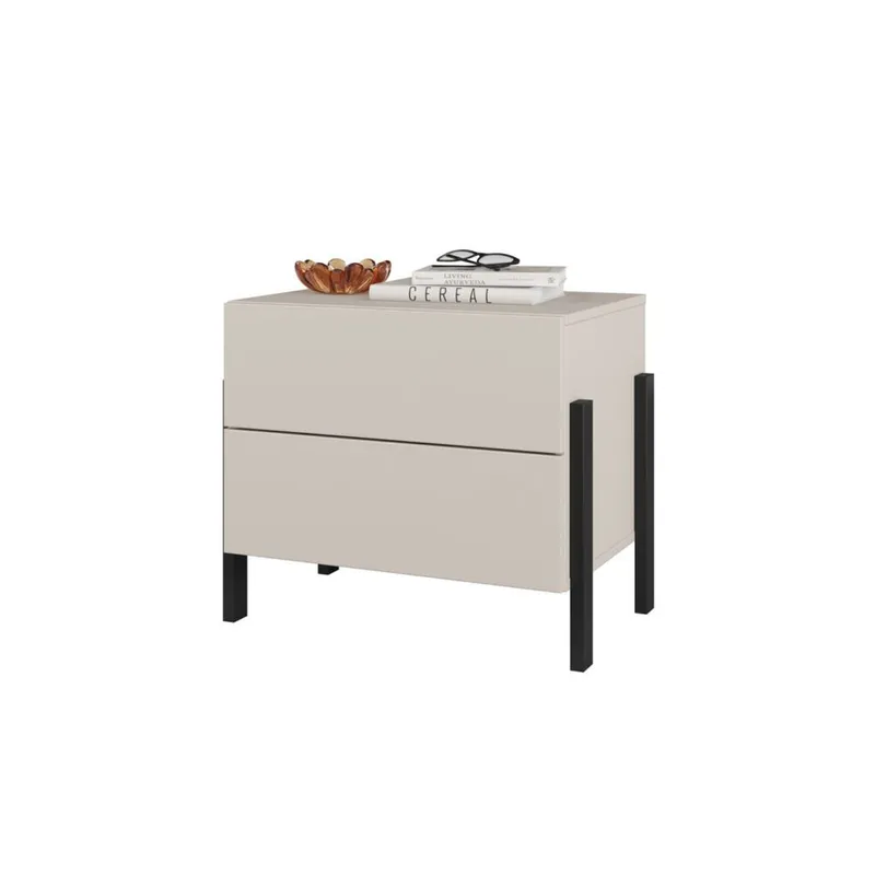 Sängbord Jukon S med 2 Lådor - Möbler - Bord & matgrupper - Avlastningsbord - Sängbord & nattduksbord