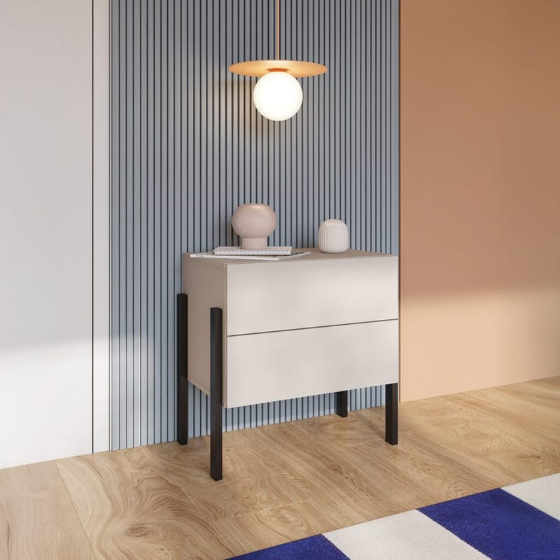 Sängbord Jukon S med 2 Lådor - Möbler - Bord & matgrupper - Avlastningsbord - Sängbord & nattduksbord