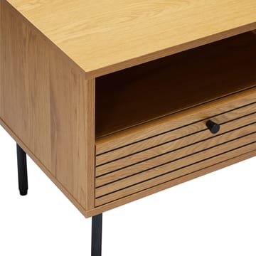 Sängbord Line 50x40x50 cm, melamin med ekbark Utan lådor - brun - Möbler - Bord & matgrupper - Avlastningsbord - Sängbord & nattduksbord