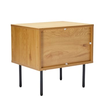 Sängbord Line 50x40x50 cm, melamin med ekbark Utan lådor - brun - Möbler - Bord & matgrupper - Avlastningsbord - Sängbord & nattduksbord