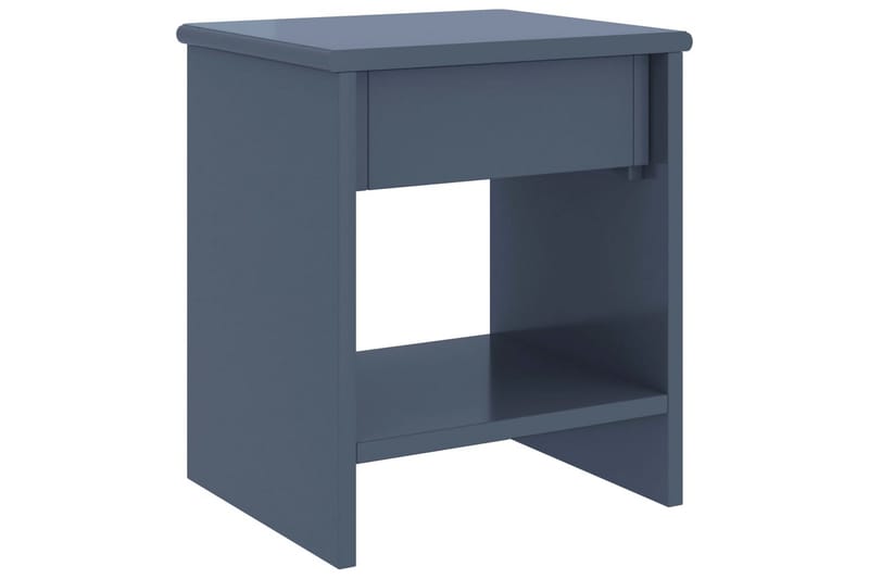 Sängbord ljusgrå 35x30x40 cm massiv furu - Grå - Möbler - Bord & matgrupper - Avlastningsbord - Sängbord & nattduksbord
