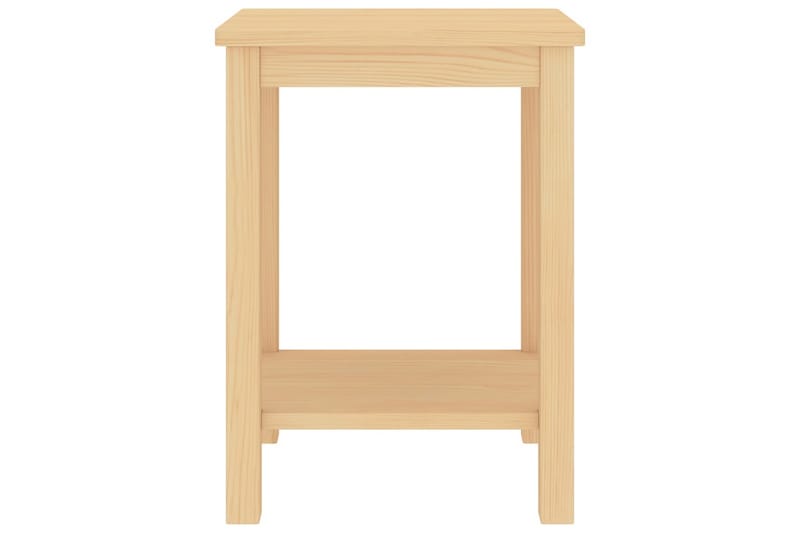 Sängbord ljust trä 35x30x47 cm massiv furu - Brun - Möbler - Bord & matgrupper - Avlastningsbord - Sängbord & nattduksbord