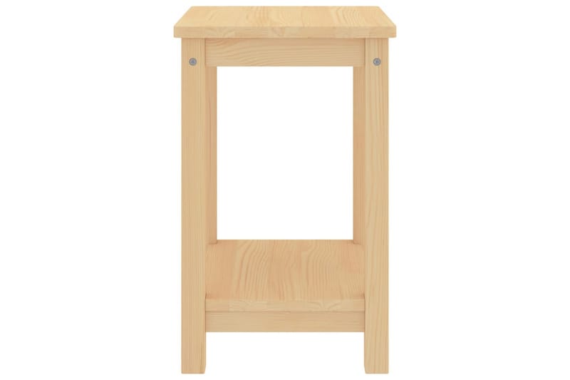 Sängbord ljust trä 35x30x47 cm massiv furu - Brun - Möbler - Bord & matgrupper - Avlastningsbord - Sängbord & nattduksbord