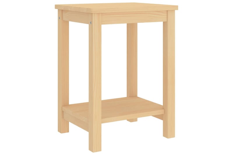 Sängbord ljust trä 35x30x47 cm massiv furu - Brun - Möbler - Bord & matgrupper - Avlastningsbord - Sängbord & nattduksbord