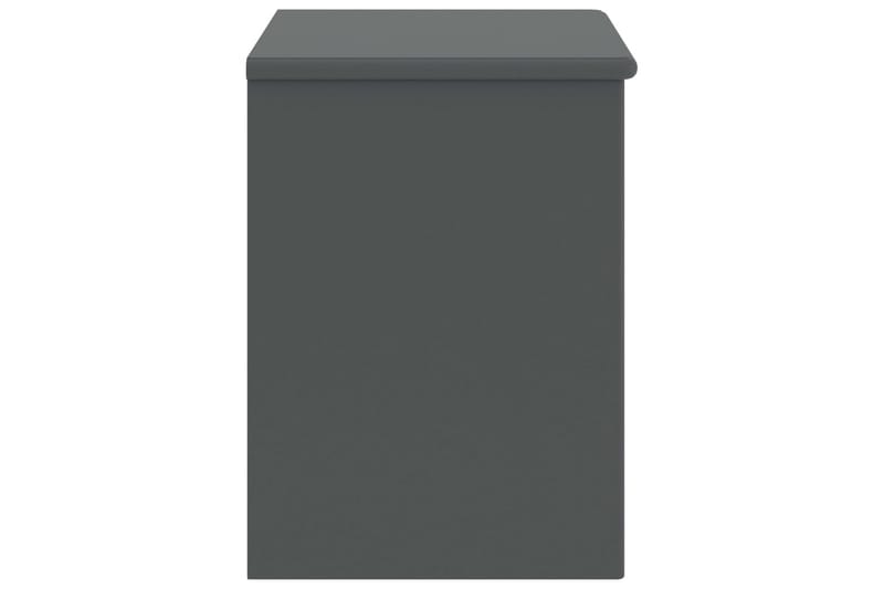Sängbord mörkgrå 35x30x40 cm massiv furu - Grå - Möbler - Bord & matgrupper - Avlastningsbord - Sängbord & nattduksbord