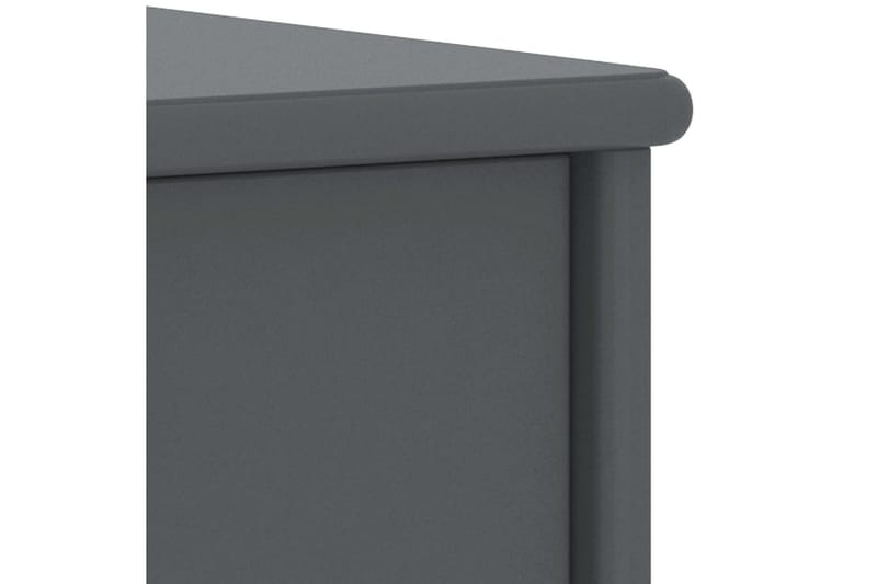 Sängbord mörkgrå 35x30x40 cm massiv furu - Grå - Möbler - Bord & matgrupper - Avlastningsbord - Sängbord & nattduksbord