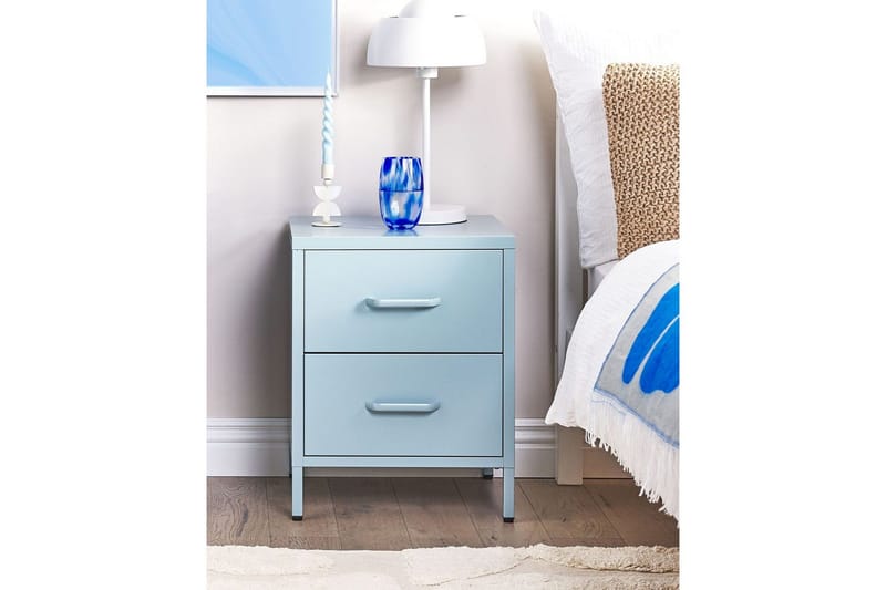 Sängbord Malavi Blå - Blå - Möbler - Bord & matgrupper - Avlastningsbord - Sängbord & nattduksbord