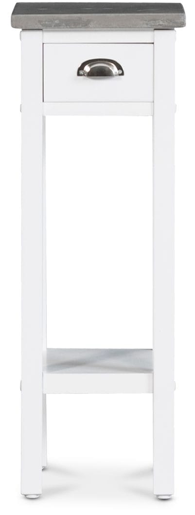 Sängbord med cementskiva - Hugo - Vit - Möbler - Bord & matgrupper - Avlastningsbord - Sängbord & nattduksbord