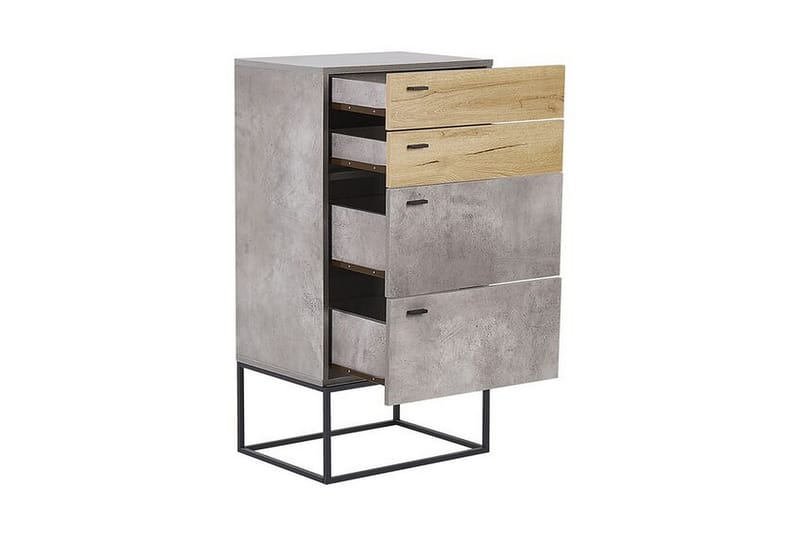 Acra Nattduksbord 52x41 cm - Grå/Ljust Trä - Möbler - Bord & matgrupper - Avlastningsbord - Sängbord & nattduksbord
