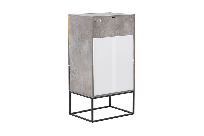 Acra Nattduksbord 52x41 cm - Grå/Ljust Trä - Möbler - Bord & matgrupper - Avlastningsbord - Sängbord & nattduksbord
