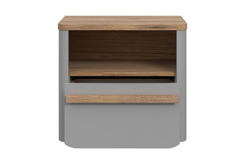 Ahmetbay Sängbord 41x49 cm - Grå/Brun - Möbler - Bord & matgrupper - Avlastningsbord - Sängbord & nattduksbord