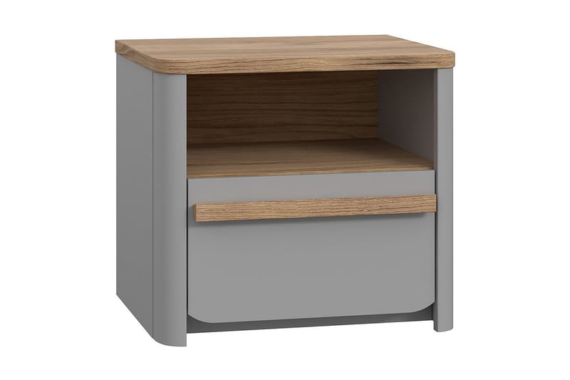 Ahmetbay Sängbord 41x49 cm - Grå/Brun - Möbler - Bord & matgrupper - Avlastningsbord - Sängbord & nattduksbord