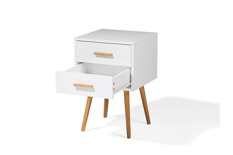 Alabama Sängbord 40 cm - Vit - Möbler - Bord & matgrupper - Avlastningsbord - Sängbord & nattduksbord
