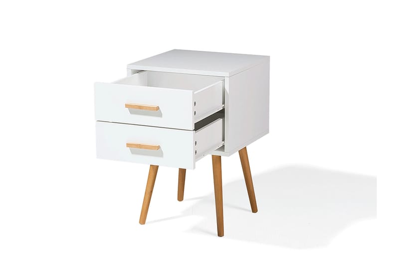 Alabama Sängbord 40 cm - Vit - Möbler - Bord & matgrupper - Avlastningsbord - Sängbord & nattduksbord