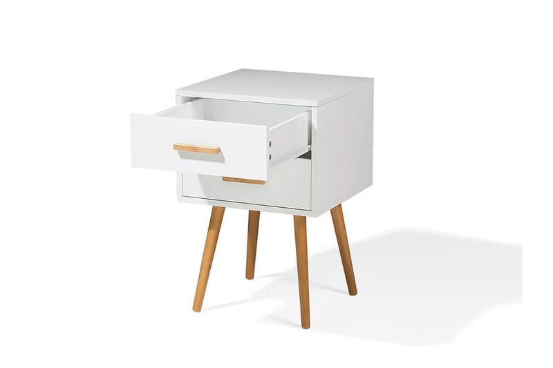 Alabama Sängbord 40 cm - Vit - Möbler - Bord & matgrupper - Avlastningsbord - Sängbord & nattduksbord