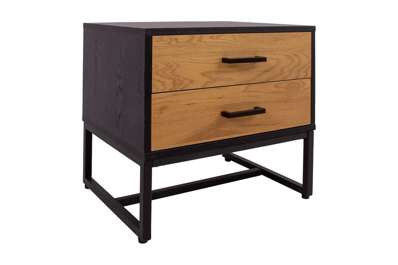 Amsterdam Sängbord Ek/Svart - Möbler - Bord & matgrupper - Avlastningsbord - Sängbord & nattduksbord