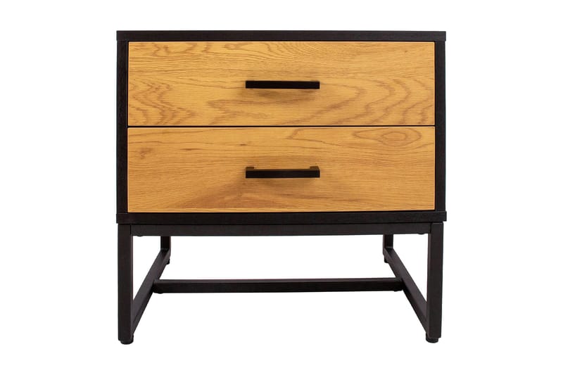 Amsterdam Sängbord Ek/Svart, undefined