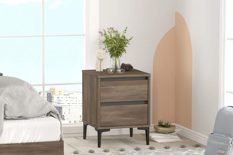 Andifli Sängbord 45x58,6 cm, Brun