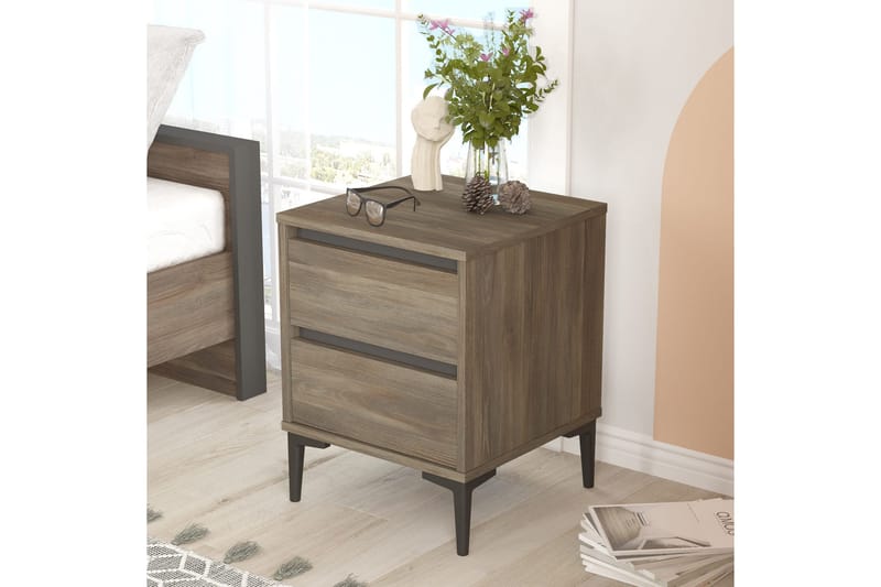 Andifli Sängbord 45x58,6 cm - Brun - Möbler - Bord & matgrupper - Avlastningsbord - Sängbord & nattduksbord