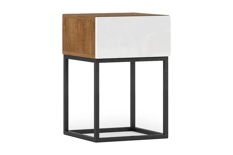 Aneja Sängbord 40 cm, Vit